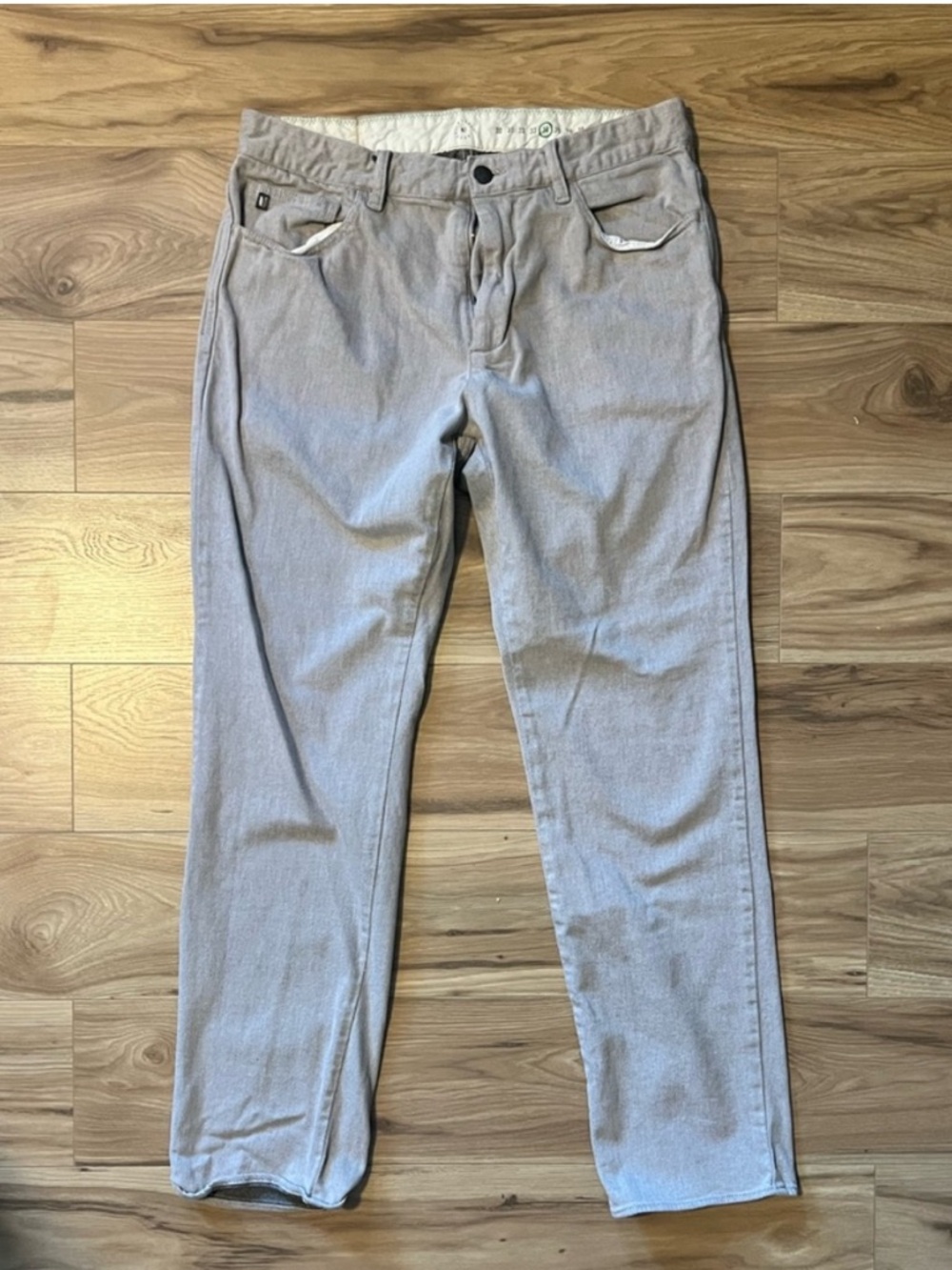 Linksoul Colored Denim Light Grey Jeans Size 34